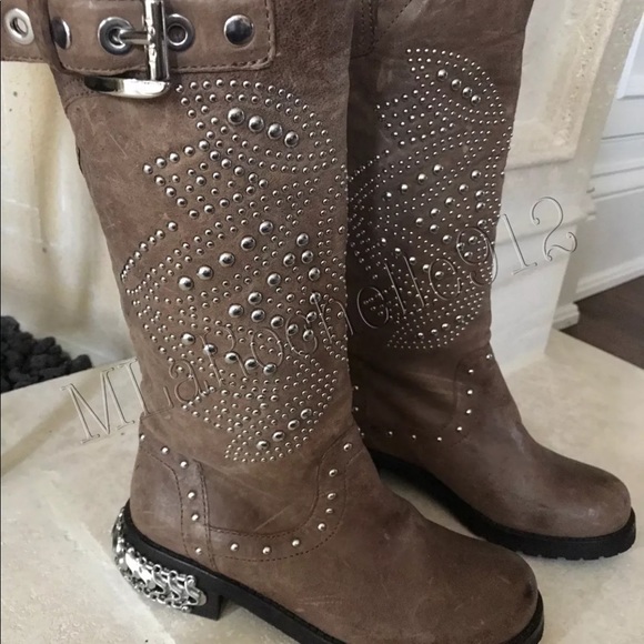 donald pliner studded boots